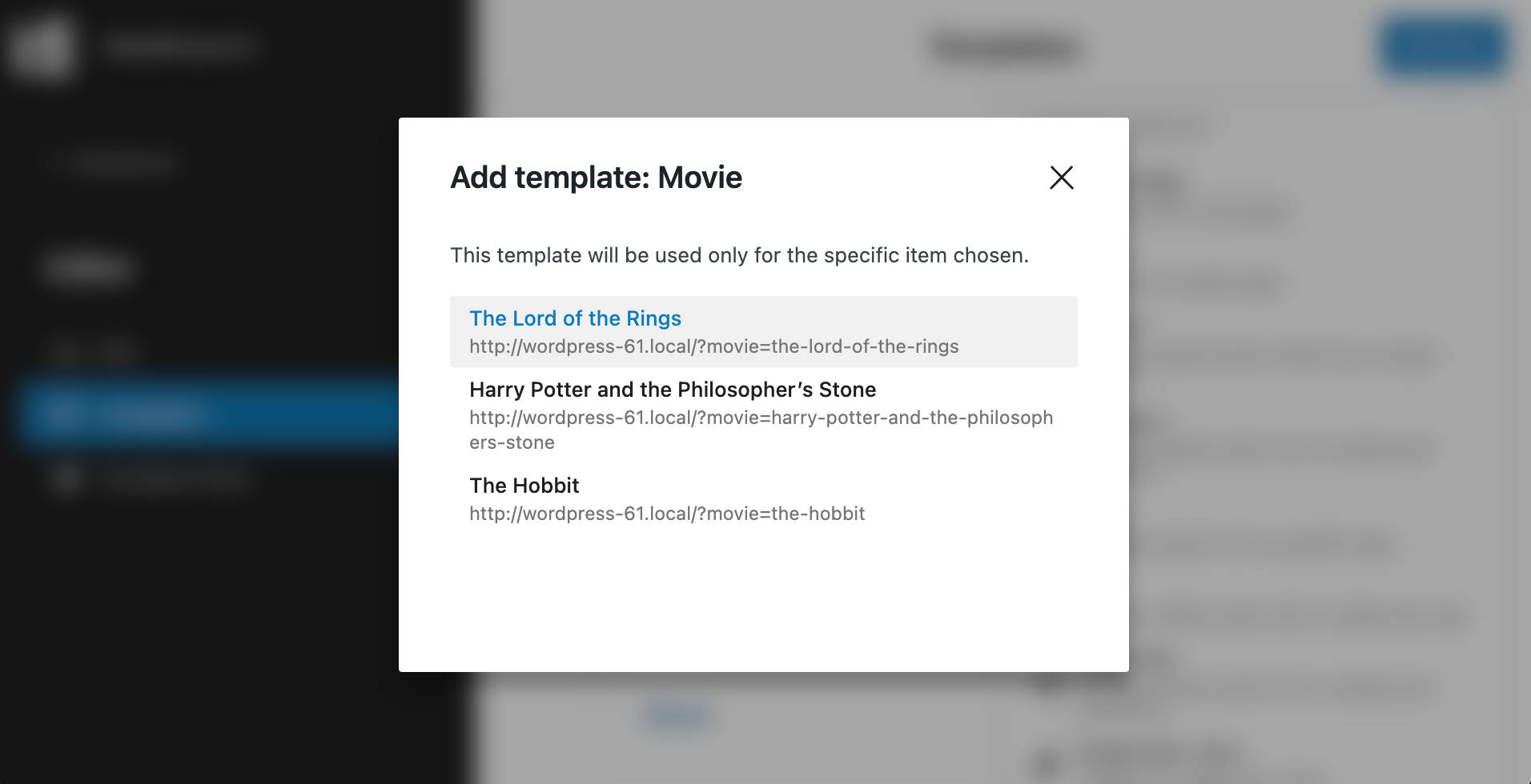 Menambahkan template baru di WordPress 6.1
