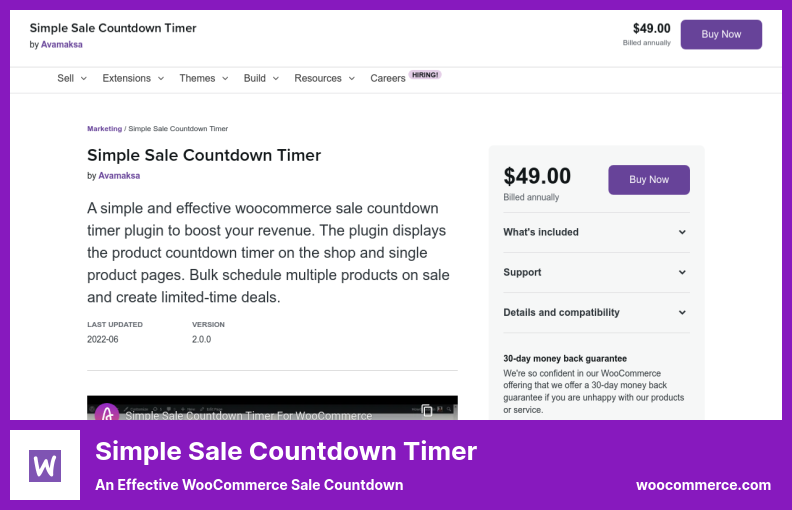 Complemento de temporizador de cuenta regresiva de venta simple: una cuenta regresiva de venta efectiva de WooCommerce