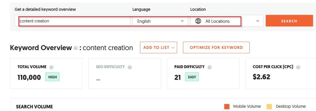 sitio web multilingüe seo investigación de palabras clave inglés