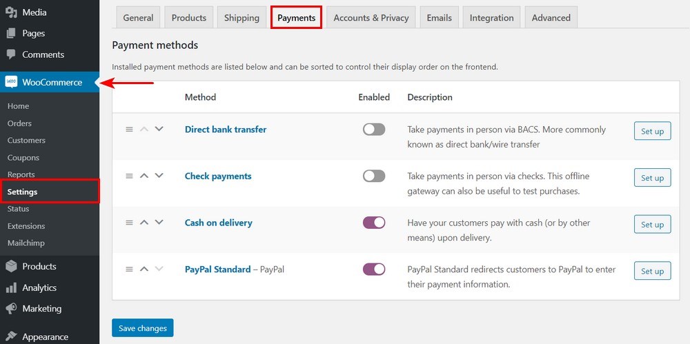 Pago WooCommerce