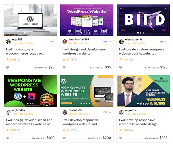 Fiverr 프로필