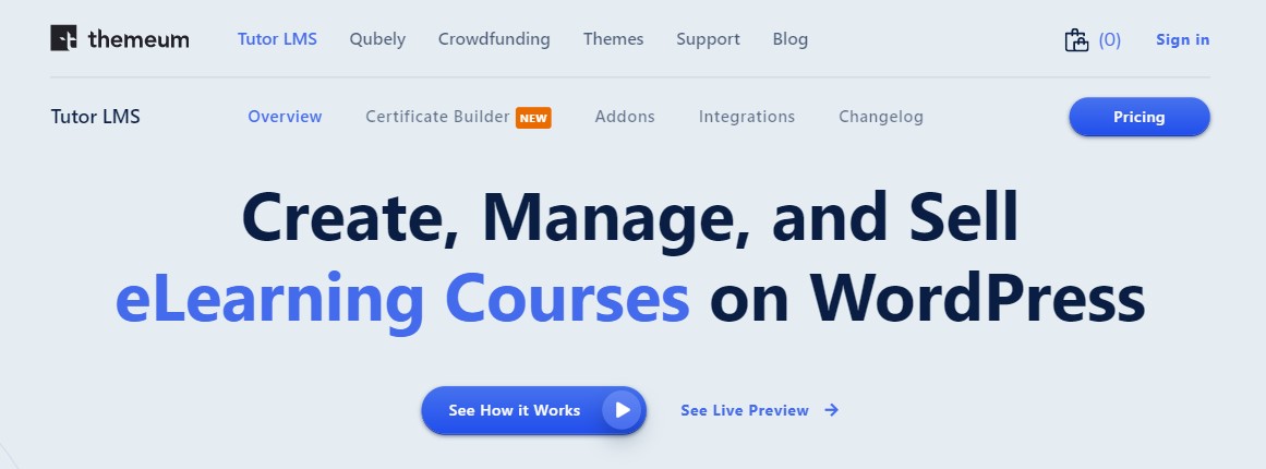 Tutor LMS — решение для электронного обучения и онлайн-курсов