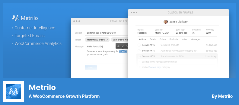 Плагин Metrilo — платформа для роста WooCommerce