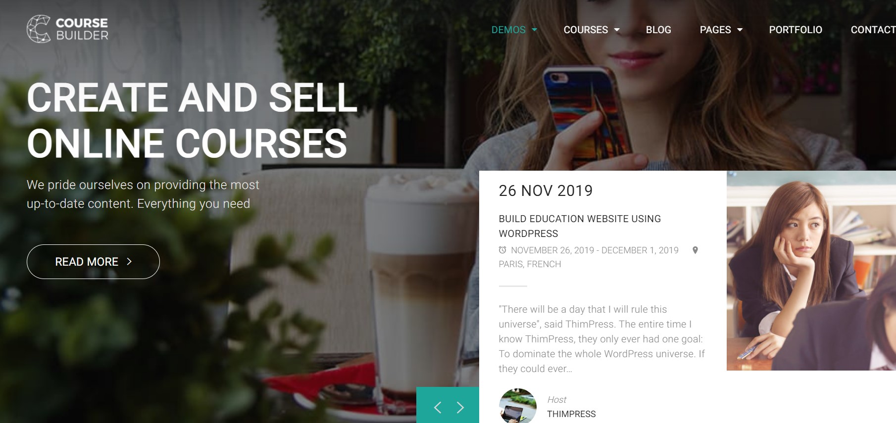 corptrain treinamento corporativo tema wordpress
