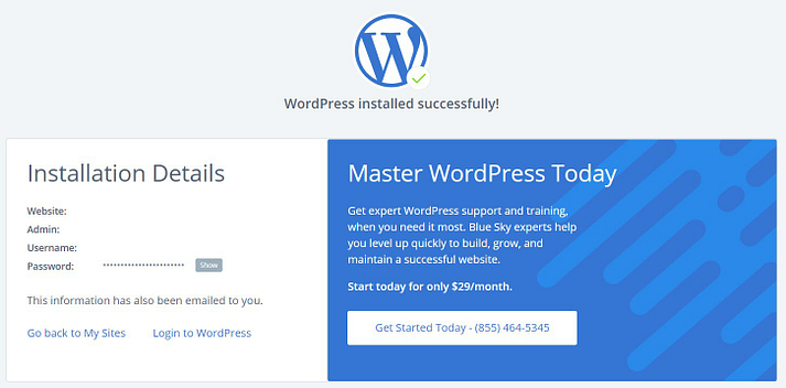 ブルーホストにWordPressをインストールする