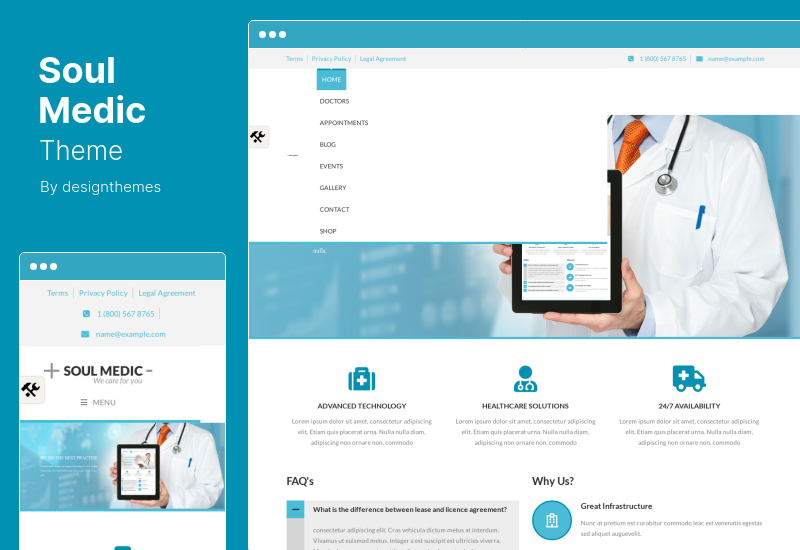 SoulMedic Theme - тема WordPress для больниц и врачей