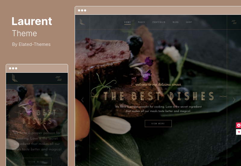 Laurent Theme — тема WordPress для элегантного ресторана