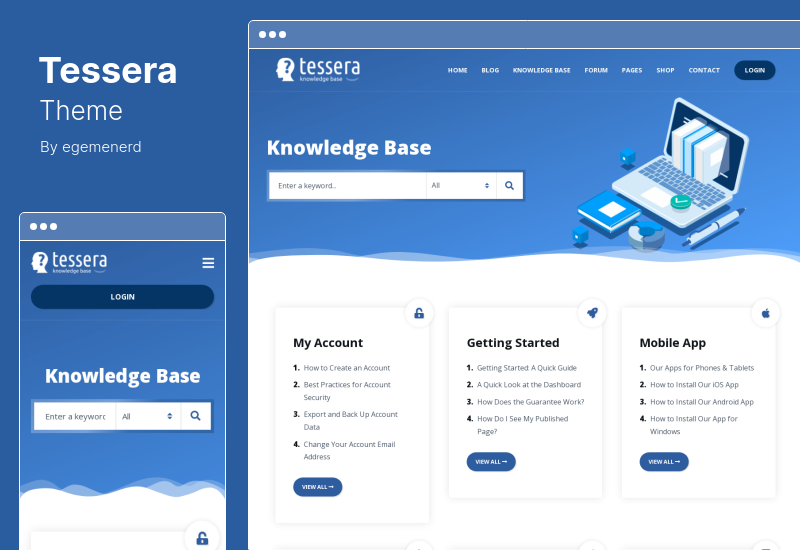 Тема Tessera — база знаний и форум поддержки Тема WordPress