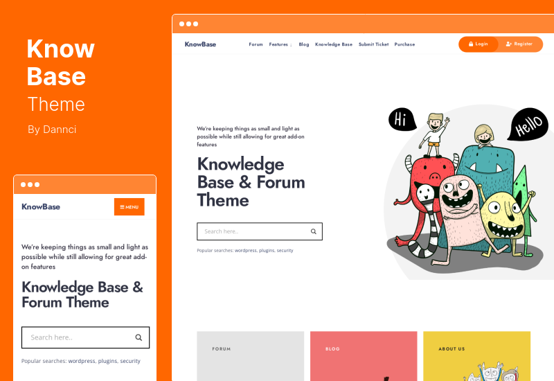 KnowBase Theme — тема WordPress для службы поддержки и bbPress