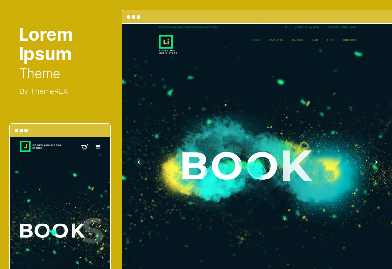 Lorem Ipsum Theme - тема WordPress для магазина книг и мультимедиа