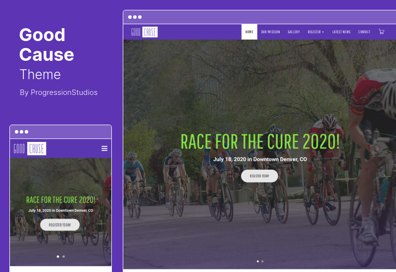 Good Cause Theme — тема WordPress для сбора средств на одно мероприятие