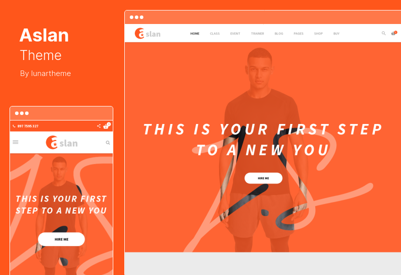 Aslan Theme — адаптивная тема WordPress для современного тренажерного зала и фитнеса
