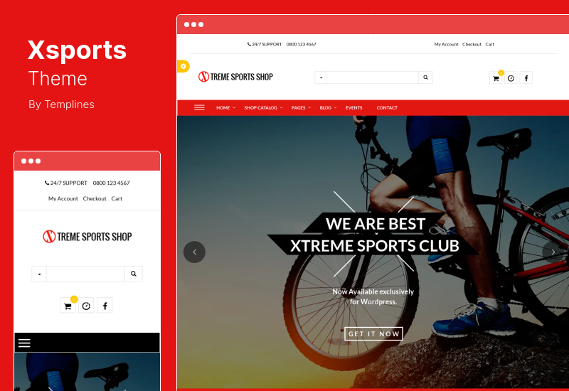 Тема Xsports - Тема WordPress для экстремальных видов спорта