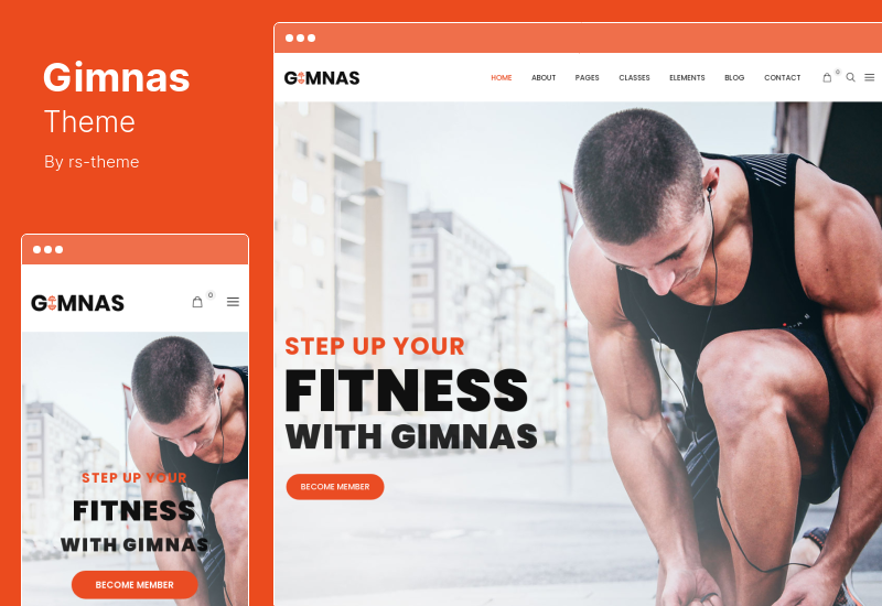 Gimnas Theme - Тема WordPress для тренажерного зала и фитнеса