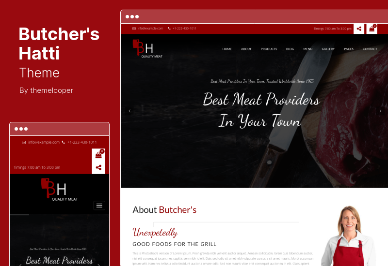 Butcher's Hatti Theme - Тема WordPress для мясной лавки и мясной лавки