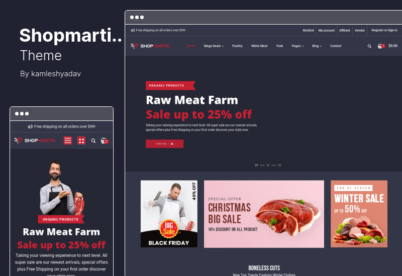Shopmartio Theme — многоцелевая тема WordPress для электронной коммерции