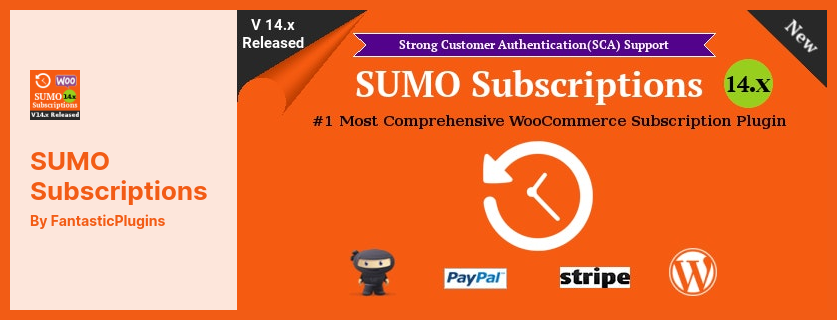 SUMO 구독 플러그인 - 완벽한 WooCommerce 구독 시스템