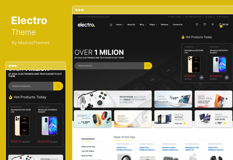 Electro Theme - магазин электроники WooCommerce Theme