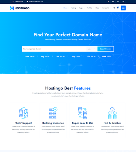 Hostingo เว็บโฮสติ้ง WordPress ธีม