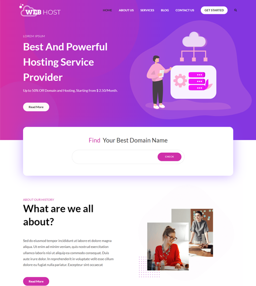 Zakra เว็บโฮสติ้ง WordPress ธีม