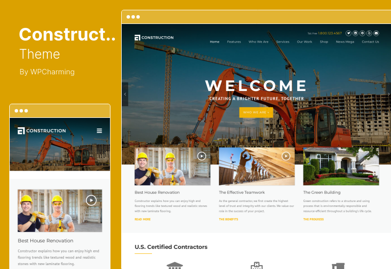 Tema de construcción - Tema de construcción de WordPress