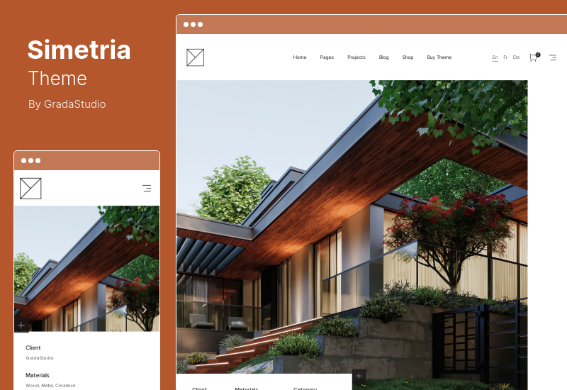 Tema Simetria - Tema de WordPress para arquitectura e interiores