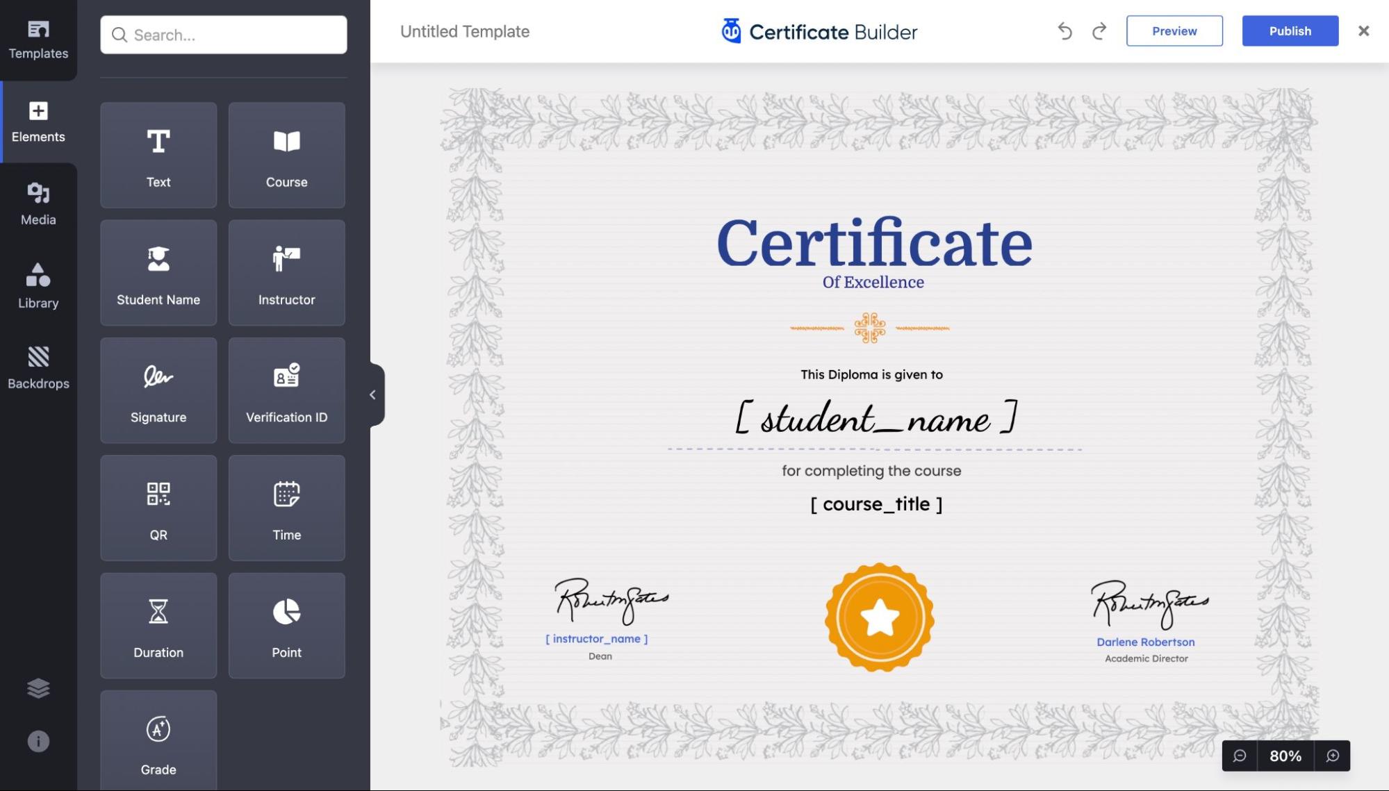 Constructeur de certificats Tutor LMS