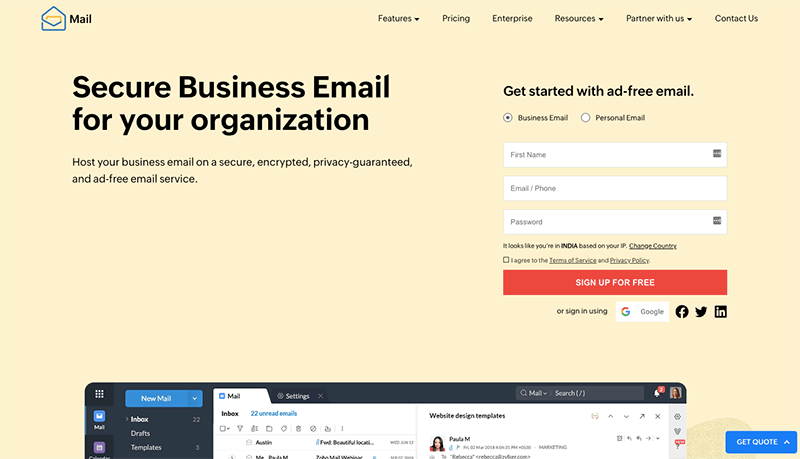 2022 年 5 家廉價電子郵件託管和服務提供商 1 Cheap email hosting & service provider