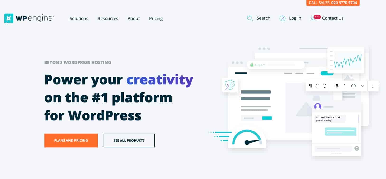 WP Engine AWS WordPress hosting con piani personalizzati