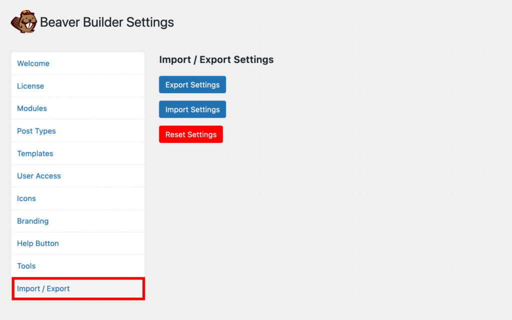 Расширенные настройки Beaver Builder 2.6