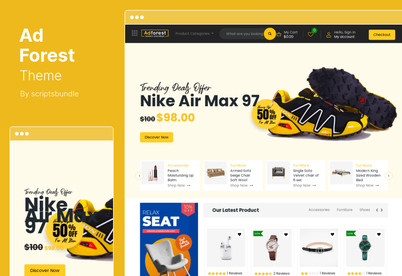 Tema AdForest - Tema de anuncios clasificados de WordPress