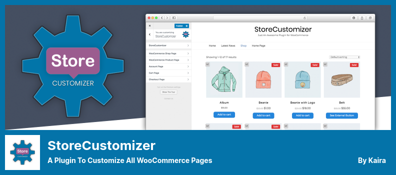 StoreCustomizer Plugin - 自定義所有 WooCommerce 頁面的插件