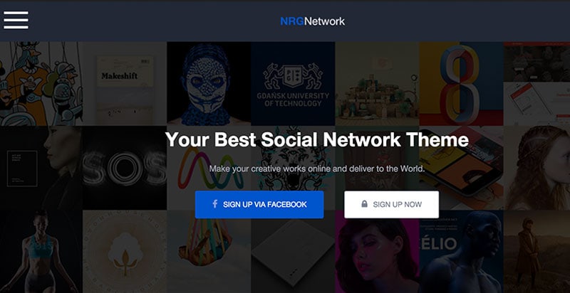 Тема NRD Netword BuddyPress