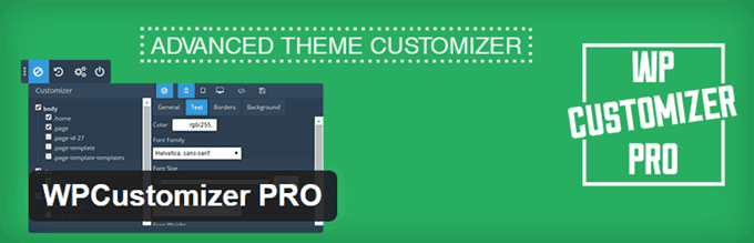 Плагин WPCustomizer Pro WordPress CSS