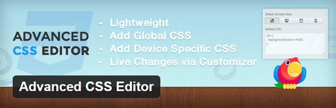 Расширенный редактор CSS для WordPress