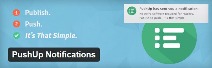 برنامج PushUp Notifications WordPress Plugin