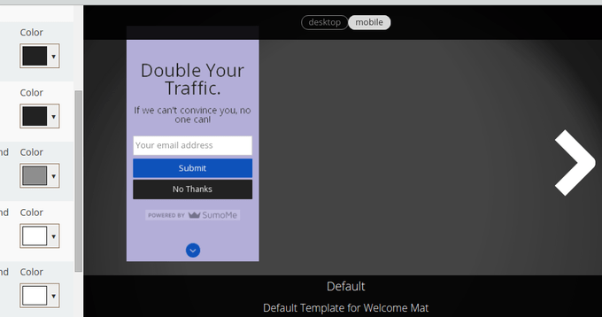 Tester en vue mobile