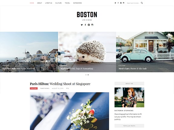 Motyw Boston Pro WordPress