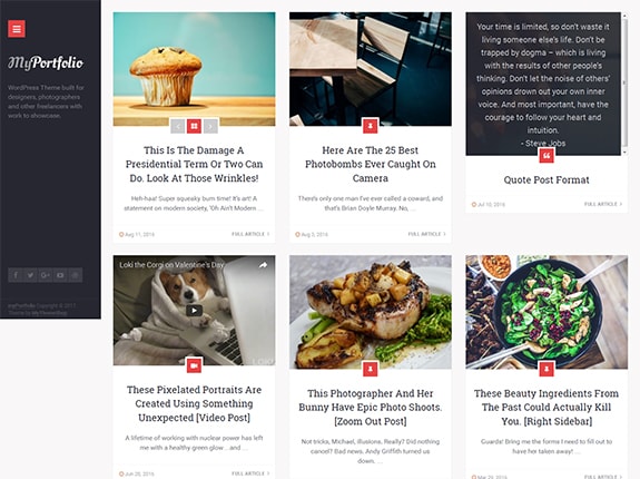 Motyw WordPress myPortfolio
