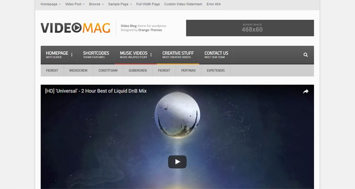Powerful Video WordPress Theme