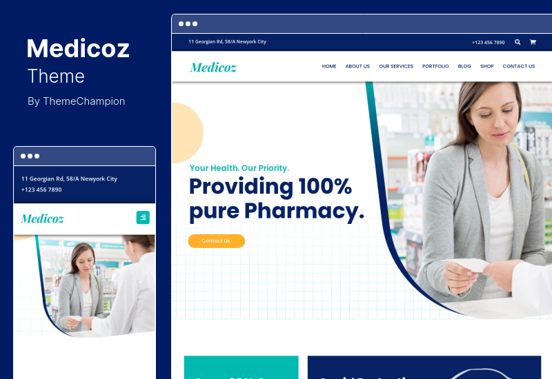 Tema Medicoz - Tema WordPress per clinica e farmacia