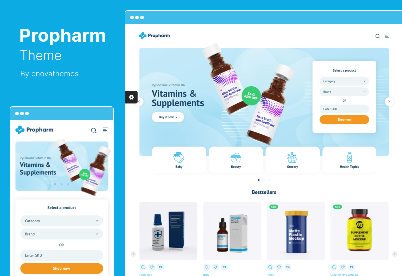 Tema di Propharm - Tema WooCommerce per farmacia e medicina