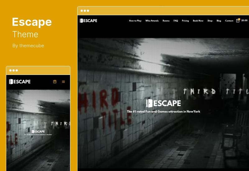 Escape Theme - Tema de WordPress de Room Game Company