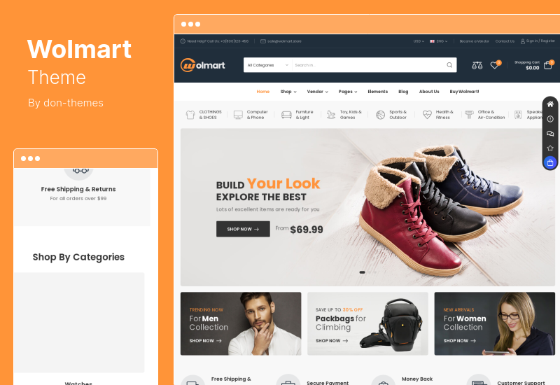 Wolmart Theme - Tema WooCommerce MultiVendor Marketplace
