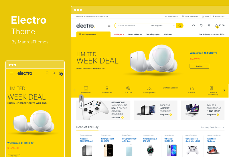Tema Elektro - Tema WooCommerce Toko Elektronik