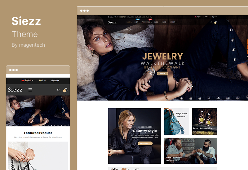 Tema Siezz - Tema WooCommerce Multi Vendor MarketPlace