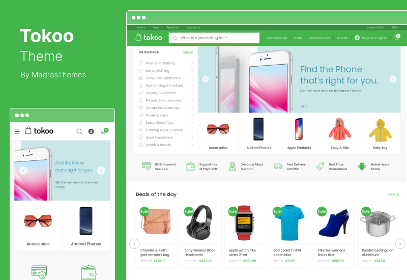 Tema Tokoo - Tema WooCommerce Toko Elektronik untuk Situs Afiliasi, Dropship, dan Multi-vendor