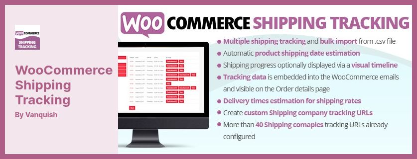 WooCommerce 运输跟踪插件 - 允许您的客户轻松跟踪他们的订单