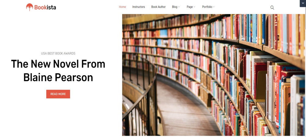 Démo du thème WordPress Bookista