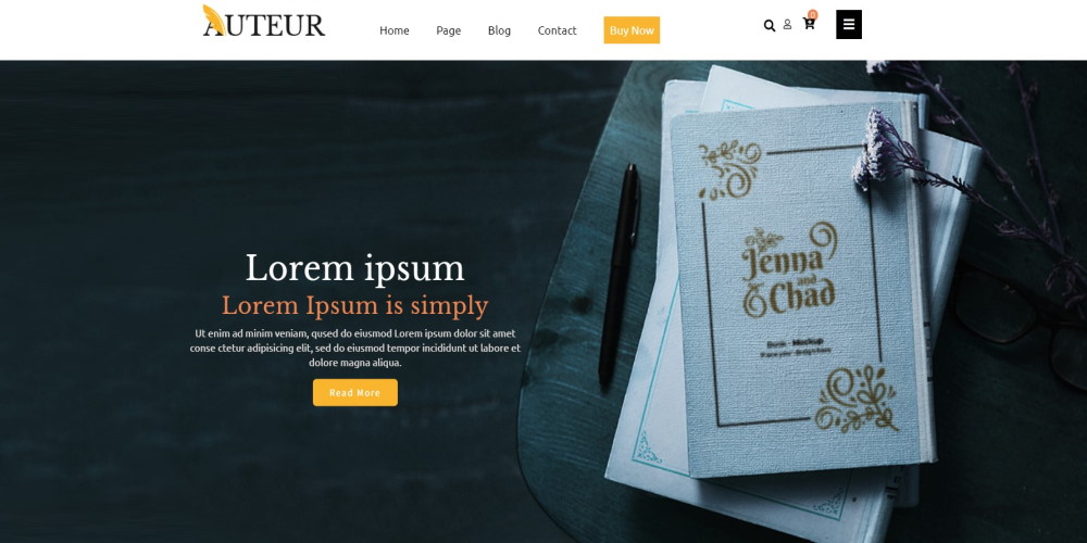 Site officiel du thème de la bibliothèque WordPress des livres numériques